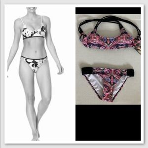 Endless Sun 2-piece Bikini set red multi size 3/5